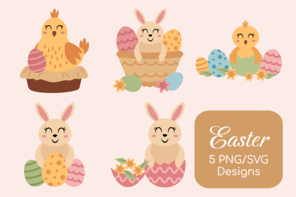 Adorable Easter Graphics for Crafts