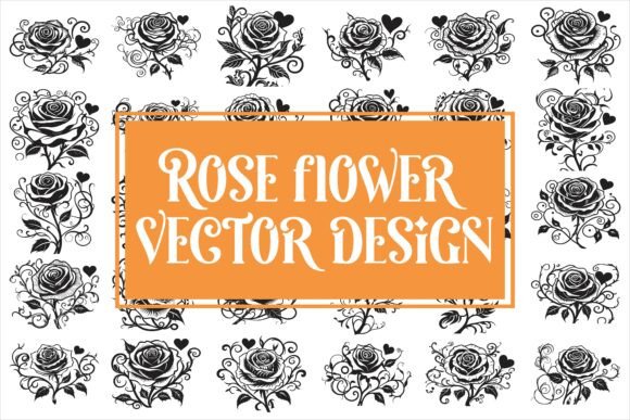 Elegant Rose Flower Graphic Vector