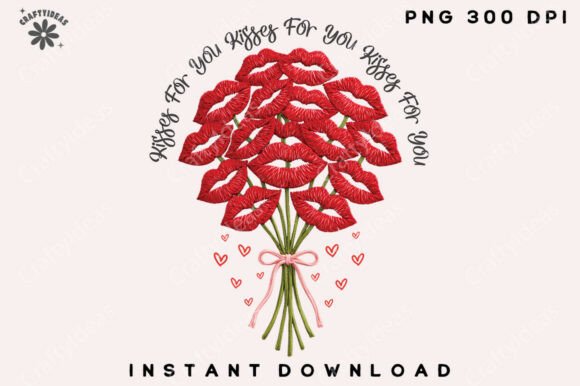 Kisses for You Valentines Shirt Graphics