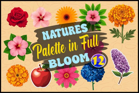 Nature’s Palette in Full Bloom Graphics