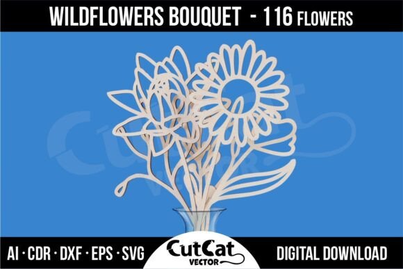 Wildflowers Bouquet for Mom Laser Cutting Mother S Day